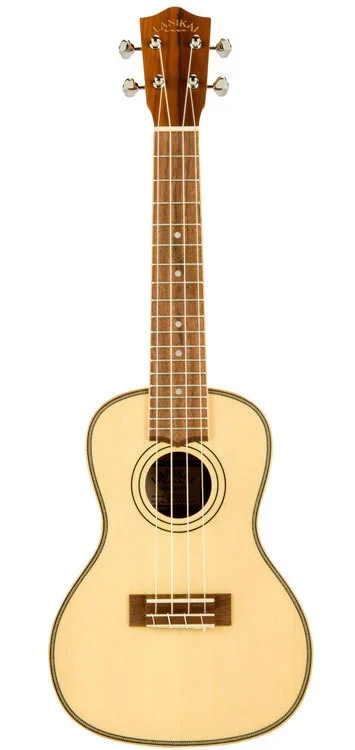 Lanikai Solid Spruce Top Series Concert Ukulele in Natural Satin Finish
