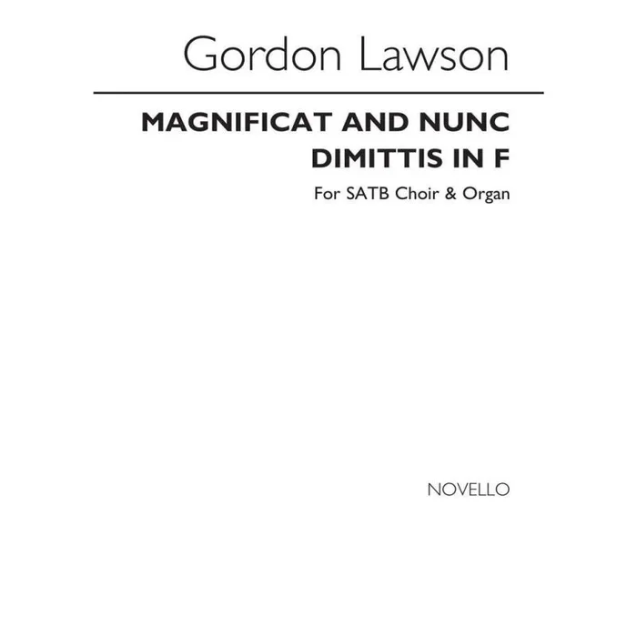 Lawson, Gordon – Magnificat And Nunc Dimittis In F