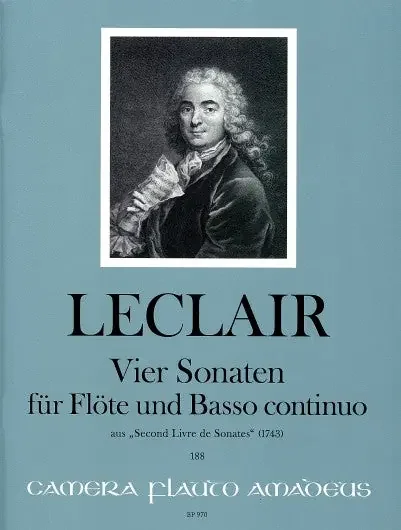 Leclair Four Sonatas for Flute and Basso Continuo