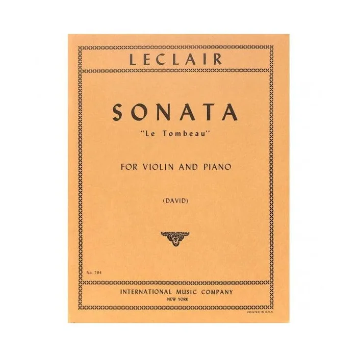 Leclair, Jean-Marie – Sonata C minor