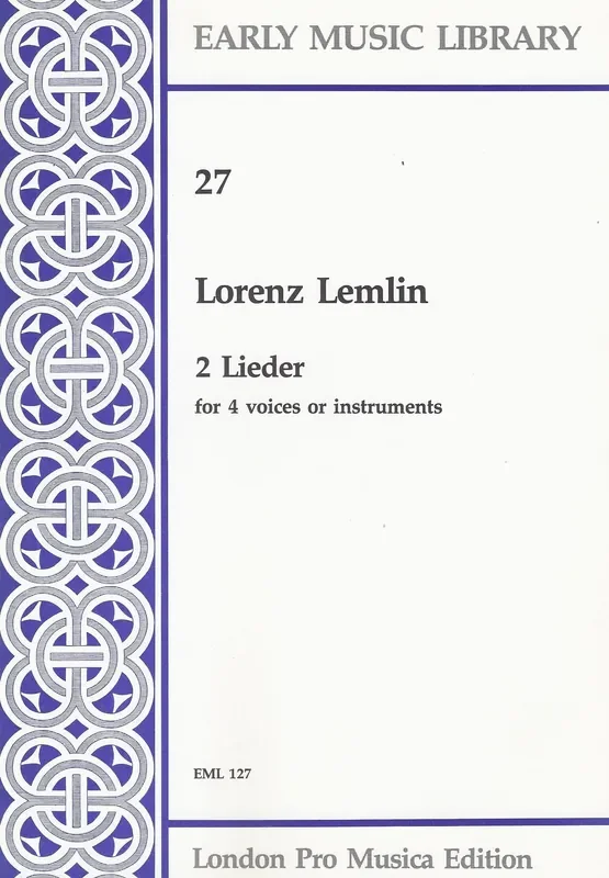 Lemlin 2 Lieder for 4 Voices or Instruments