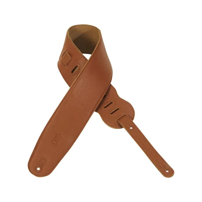 Levy‘s M4GF 3.5inch Garment Leather Bass Guitar Strap w/Natural Suede Back, Tan
