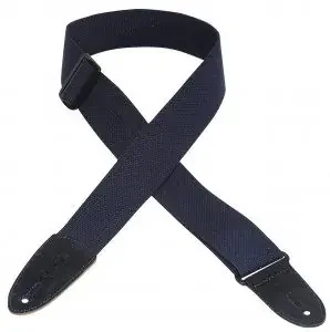levys MC8-NAV 2 inch Cotton Guitar Strap (Navy)