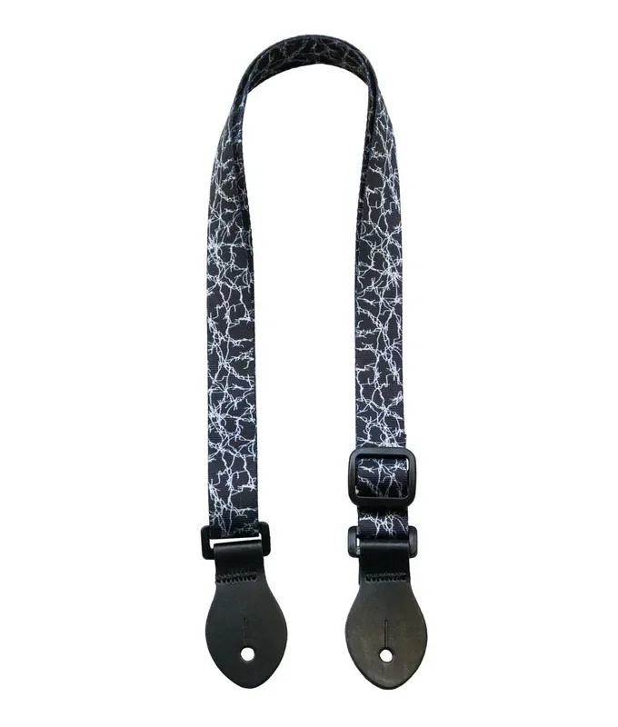 LG 1″ Barbed Wire Webbed Ukulele Strap