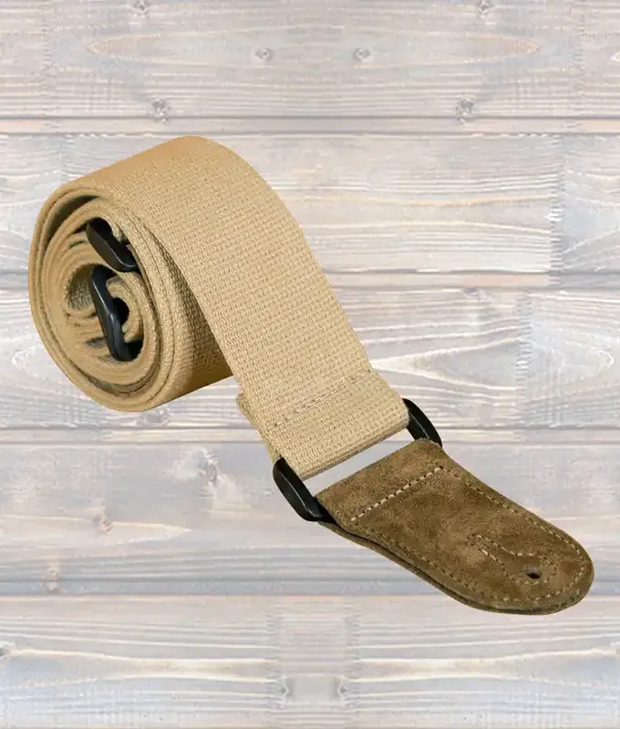 LG 2″ Beige / Sand Woven Cotton Guitar Strap