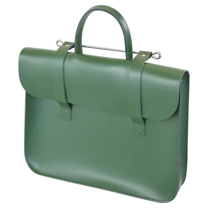 LG British Racing Green Leather Music Case