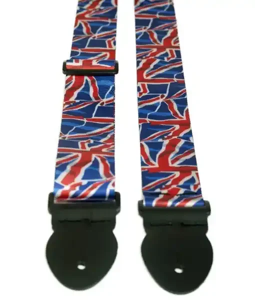 LG Union Jack Flag 2″ Webbed Guitar Strap