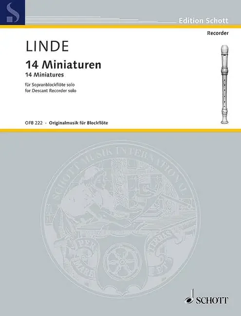 Linde 14 Miniatures for Descant Recorder Solo
