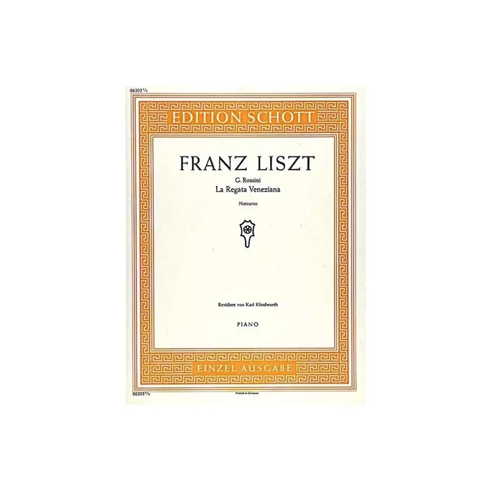Liszt, Franz – La Regata Veneziana