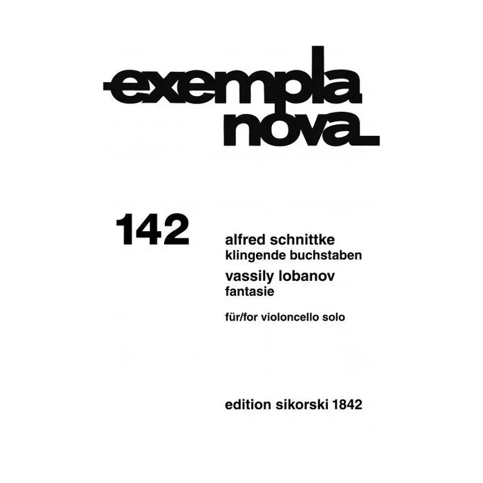 Lobanov & Schnittke – Klingende Buchstaben / Fantasie 142