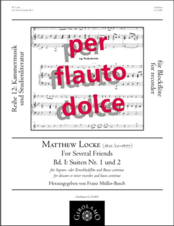 Locke Suites 1 & 2 for Soprano Recorder and Continuo