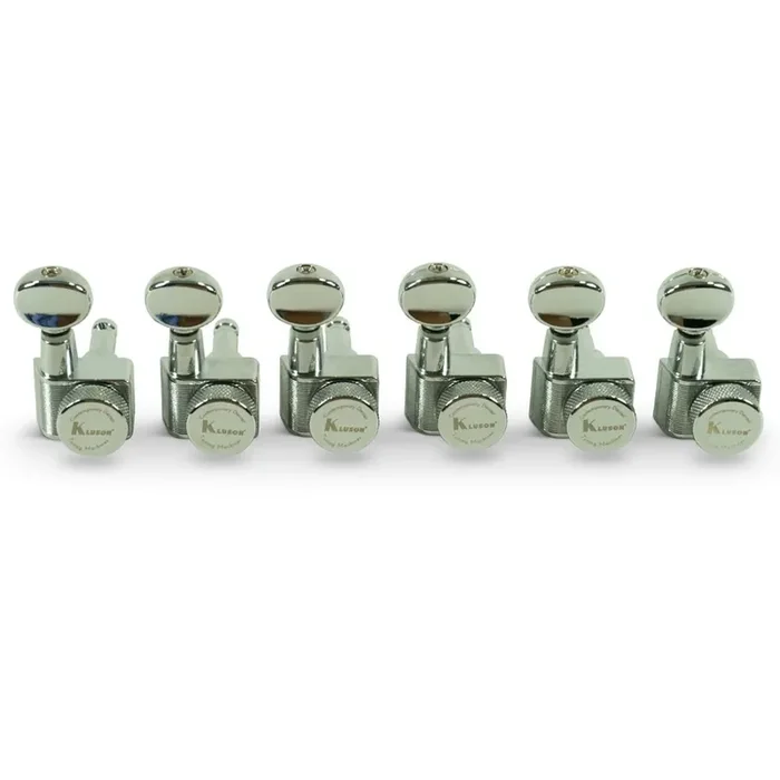 Locking Tuners For Fender USA Standards, 6 In Line – Oval Metal Button 19 1 Gear Ratio