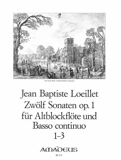 Loeillet 12 Sonatas for Recorder and Basso Continuo, Op. 1- Vol. 1 Sonatas 1-3