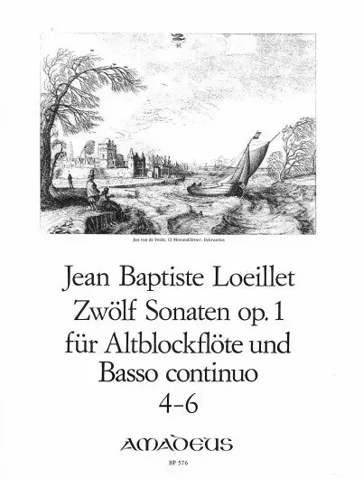 Loeillet 12 Sonatas for Recorder and Basso Continuo, Op. 1- Vol. 2 Sonatas 4-6