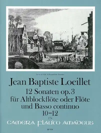 Loeillet 12 Sonatas Op. 3 for Treble Recorder and Basso Continuo, Vol. 4