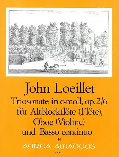 Loeillet Trio Sonata in C Minor Op. 2/6 for Treble Recorder, Oboe and Basso Continuo