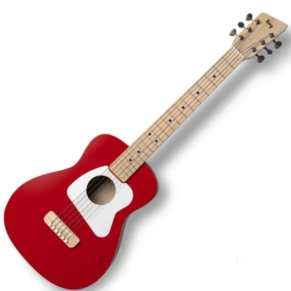 Loog Pro Acoustic VI Red Beginner’s Children’s Acoustic Guitar