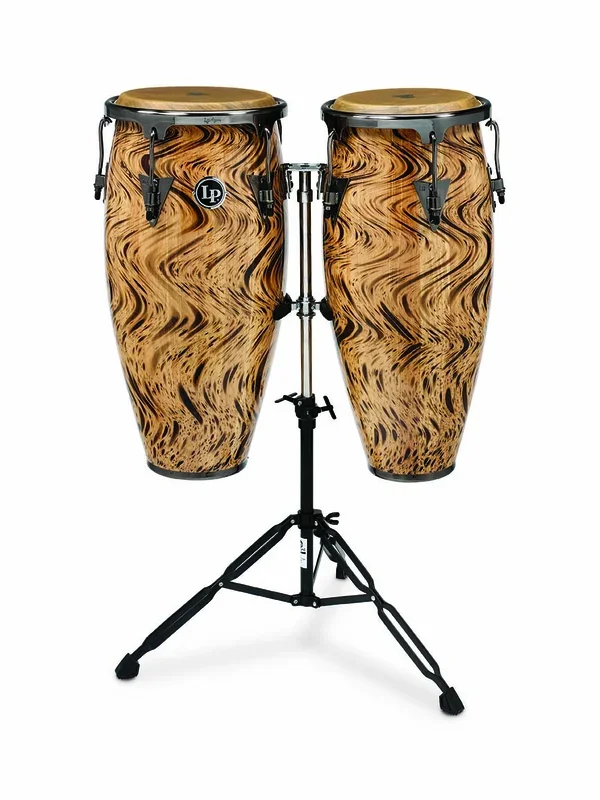 LP Aspire 10″/11″ Conga Set with Double Stand – Havana Caf?