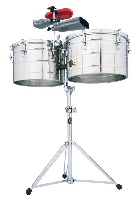 LP Latin Percussion LP258-S Tito Puente Signature Banda 15/16 ” Stainless Steel Thunder Timbs Timbale Set *IN STOCK*