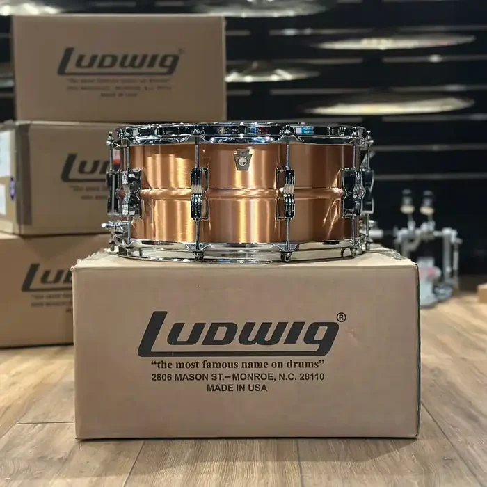 Ludwig 14×6.5” Acro Copper Snare Drum