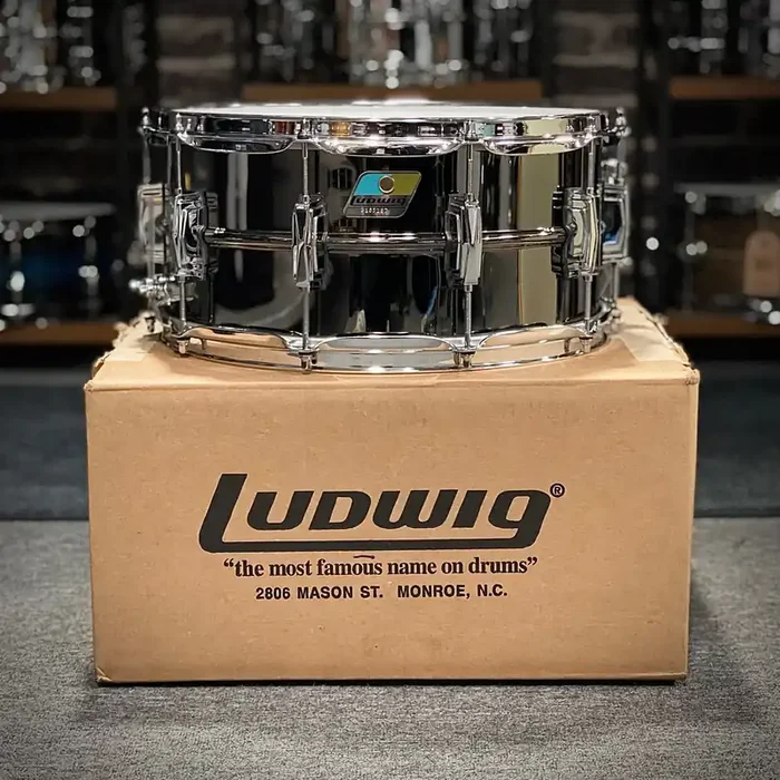 Ludwig Black Beauty Classic Lug Snare Drum 14 x 6.5″