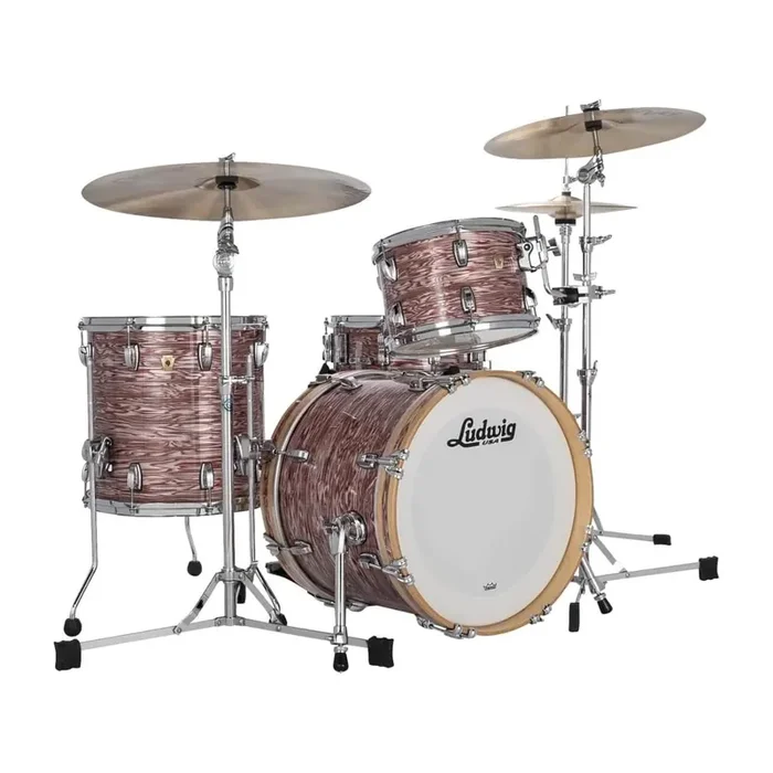 Ludwig Classic Maple Drum Kit Shell Pack, Vintage Pink Oyster