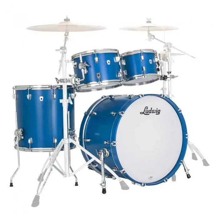 Ludwig NeuSonic Rapid Mod2 4-Piece Drum Kit (Satin Royal Blue)