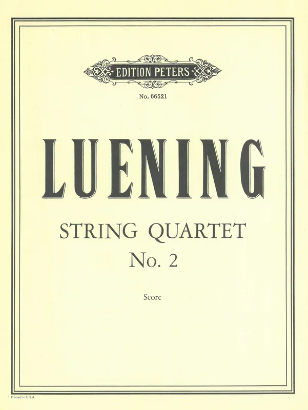 Luening: String Quartet No. 2