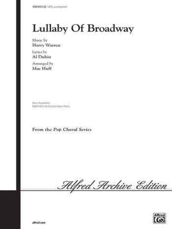 Lullaby Of Broadway: Vocal SATB (Warren Arr Huff)