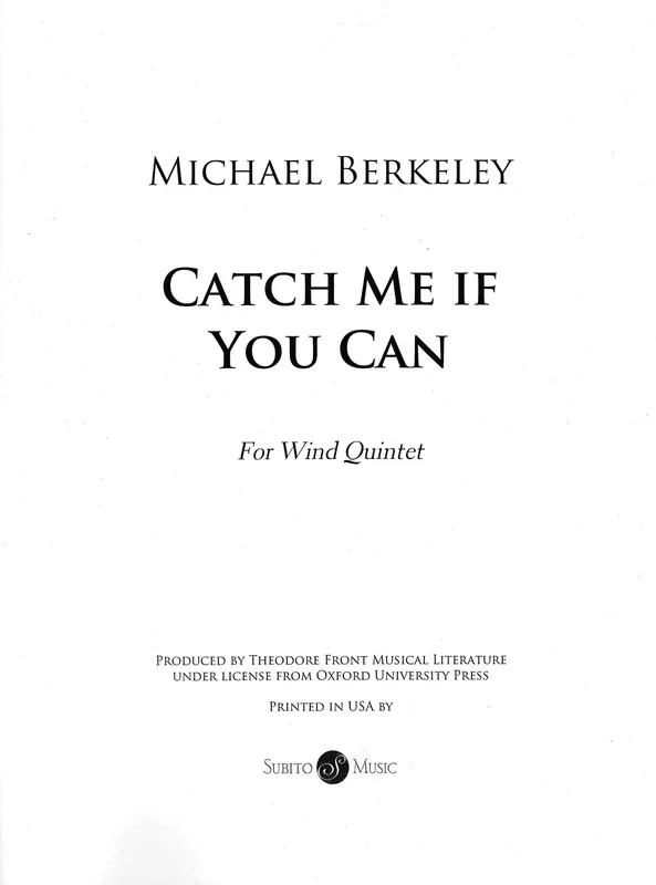 M. Berkeley: Catch Me If You Can