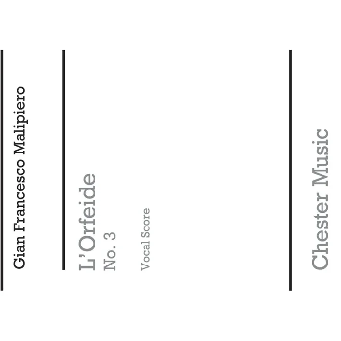 Malipiero, Gian Francesco – L’Orfeo