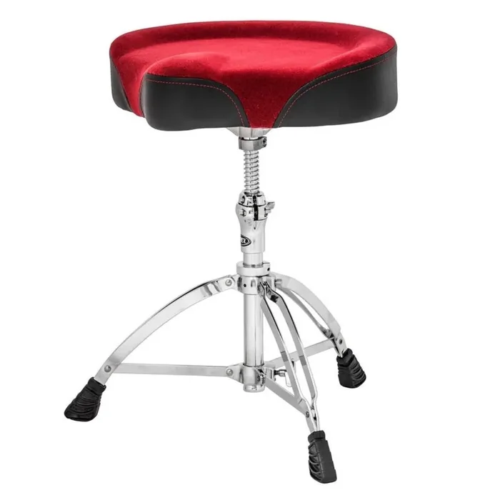 Mapex Drum Stool, Burgundy Saddle Cloth Top