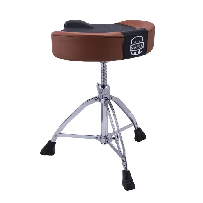 Mapex Saddle Top Breathable Drum Stool Throne Brown – T855