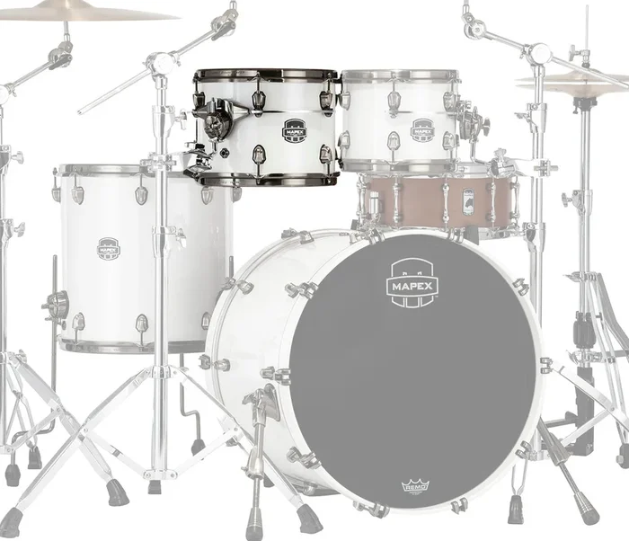 Mapex Saturn Evolution Birch Blend 10 ” x 8 ” Tom In Polar White