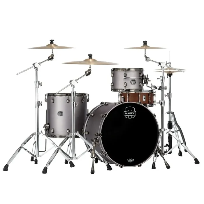 Mapex Saturn Evolution Maple Hybrid Drum Kit Shell Pack 4pc 22″ – Gun Metal Grey