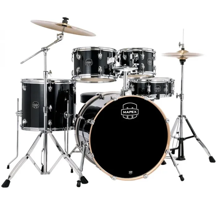 Mapex Venus Drum Kit Shell Pack w/ Cymbals 5pc 20/22″ – Metallic Black Galaxy