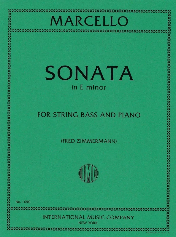 Marcello: Sonata in E Minor (arr. for double bass)
