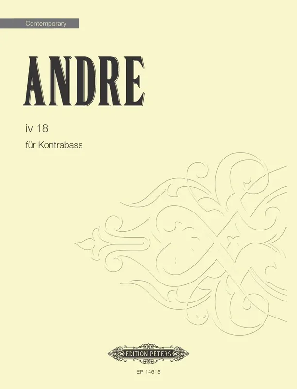 Mark Andre : Mark Andre : iv 18 – Double Bass – Faber Digital