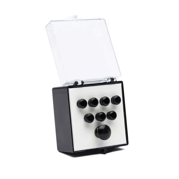 Martin 18APP17 Plain Bridge & Endpins, Ebony, Set of 8