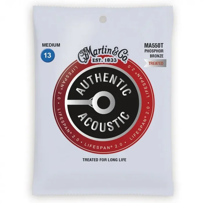Martin Authentic Acoustic LifeSpan Phosphor Bronze 13-56 Acoustic Guitar Strings