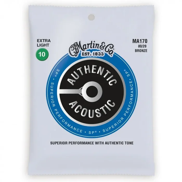 Martin Authentic Acoustic SP 80/20 Bronze 10-47 Acoustic Guitar Strings