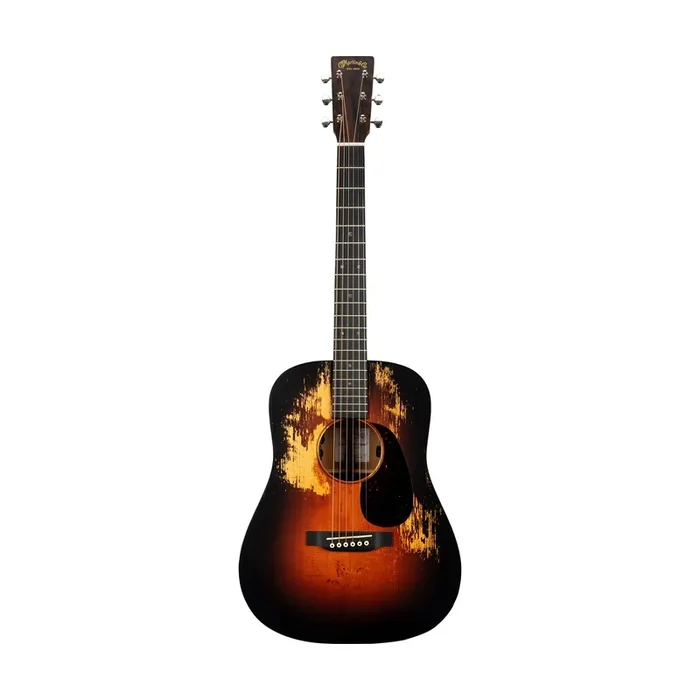 Martin Junior Series D-JRE Acoustic Guitar w/Bag, Streetlegend Burst