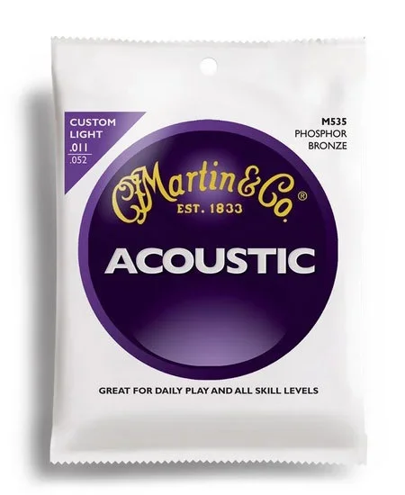 Martin Traditional 92-8 Phosphor Bronze Custom Light Guitar String Set (11-52)