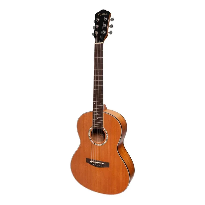 Martinez Acoustic ‘Little-Mini’ Folk Guitar with Built-In Tuner (Mahogany)