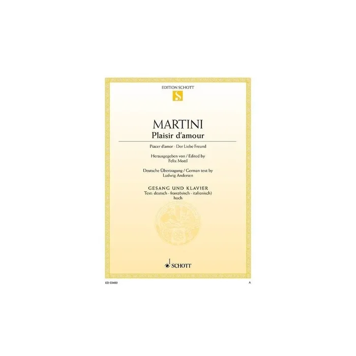 Martini, Jean Paul Egide – Plaisir d’amour G minor