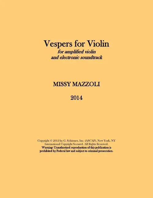 Mazzoli: Vespers