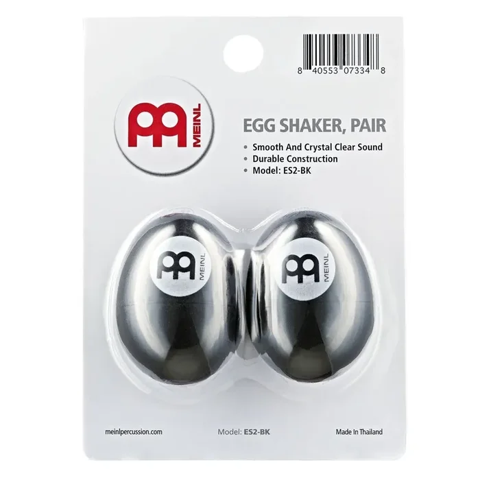 Meinl Egg Shakers Pair Black ES2-BK