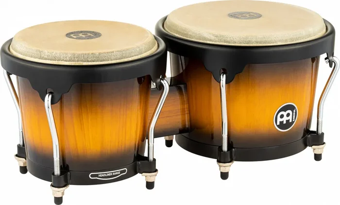 Meinl Headliner Series Wooden Bongos 6 3/4″ MACHO & 8″ HEMBRA – Vintage Sunburst