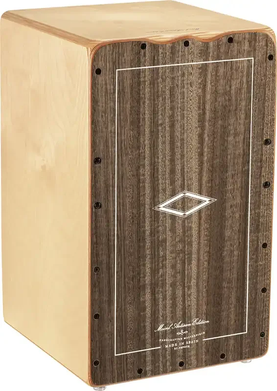 MEINL Percussion Artisan Edition Series String Cajon Tango Line – Grey Eucalyptus