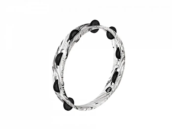 MEINL Percussion Traditional Wood Tambourine – 10″ White Marble